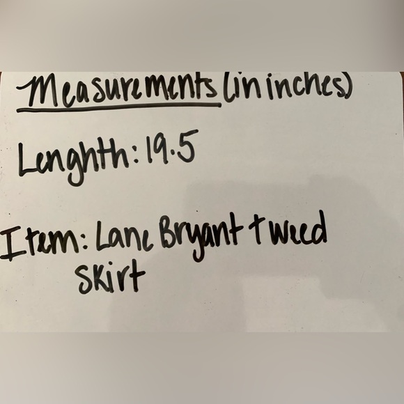 Lane Bryant Black and Silver Tweed Skirt - Picture 5 of 5